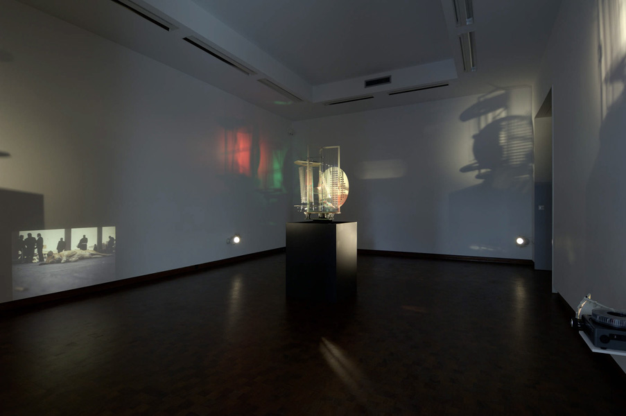 Installation view with artwork by Francis Alÿs & László Moholy-Nagy