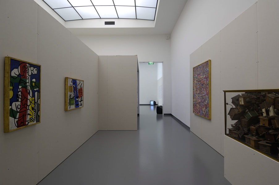Installation view with artwork from the collection
